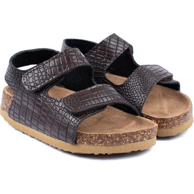 Kindersandalen met textuur Mikk-Line Cork Bruin 29 Kindersandalen met textuur Mikk-Line Cork Bruin 29