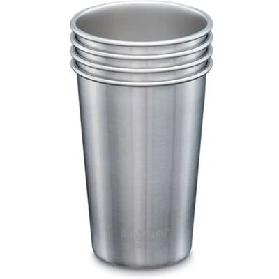 Klean Kanteen Roestvrijstalen Bekers 16oz - 4 Pack - Geborsteld - Duurzaam Klean Kanteen Roestvrijstalen Bekers 16oz - 4 Pack - Geborsteld - Duurzaam