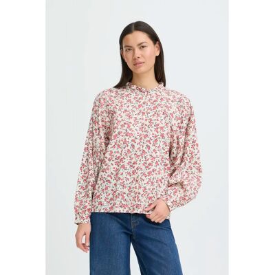 Vrouwenblouse Ichi IHQwina Rouge 34 Vrouwenblouse Ichi IHQwina Rouge 34