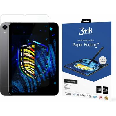 Hybride glas 3MK Apple iPad Mini 6 Paper Feeling™ Blanc 8,3" Hybride glas 3MK Apple iPad Mini 6 Paper Feeling™ Blanc 8,3"