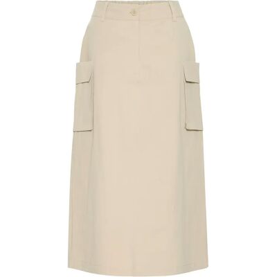 Vrouwenrok Ichi Kimir Beige 34 Vrouwenrok Ichi Kimir Beige 34