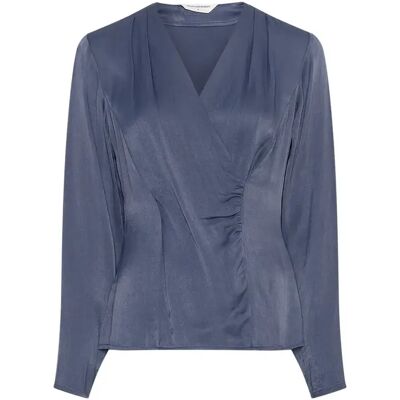 Vrouwenblouse Moss Copenhagen Clark Bleu XL Vrouwenblouse Moss Copenhagen Clark Bleu XL