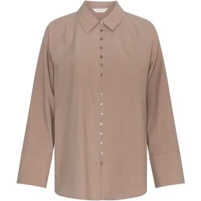 Dameshemd Moss Copenhagen Selmina Beige L/XL Dameshemd Moss Copenhagen Selmina Beige L/XL