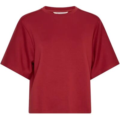 Sweatshirt 2/4 dames Moss Copenhagen Maelee Ima Rouge S/M Sweatshirt 2/4 dames Moss Copenhagen Maelee Ima Rouge S/M