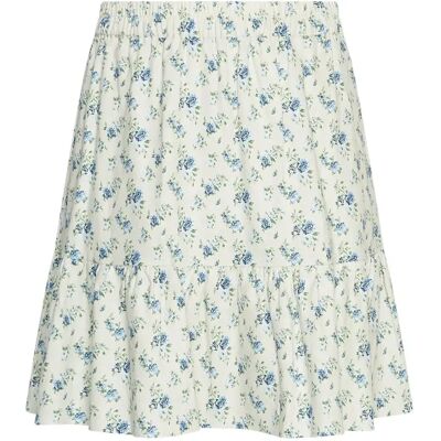 Vrouwenrok Moss Copenhagen Solfried AOP Bleu XL Vrouwenrok Moss Copenhagen Solfried AOP Bleu XL