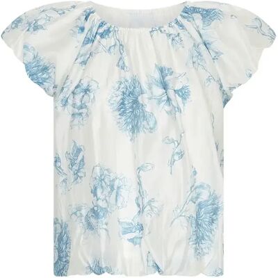 Vrouwenblouse Moss Copenhagen Evangelia AOP Bleu S Vrouwenblouse Moss Copenhagen Evangelia AOP Bleu S