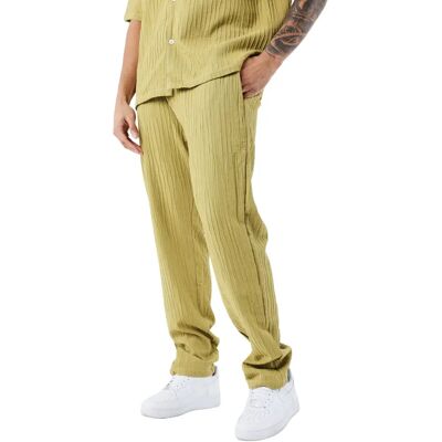 Plissé casual broek Project X Paris Vert XL Plissé casual broek Project X Paris Vert XL