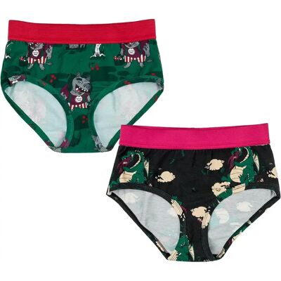 Meisjesslip Raspberry Republic Colorful (x2) Vert L Meisjesslip Raspberry Republic Colorful (x2) Vert L