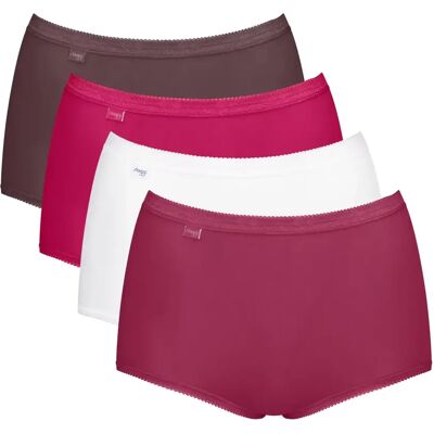 Damesslipjes Sloggi Basic+ Maxi (x4) Marron 48 Damesslipjes Sloggi Basic+ Maxi (x4) Marron 48
