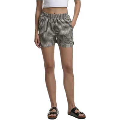 Damesshort Urban Classics striped Vert 3XL Damesshort Urban Classics striped Vert 3XL