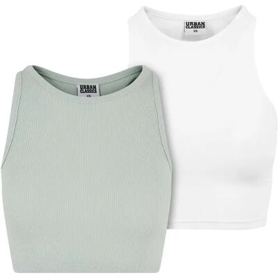 Damestanktop Urban Classics (x2) Vert XL Damestanktop Urban Classics (x2) Vert XL