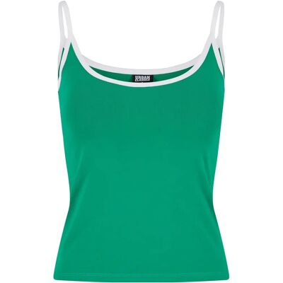 Damestanktop Urban Classics Contrast Basic (x2) Vert 5XL Damestanktop Urban Classics Contrast Basic (x2) Vert 5XL