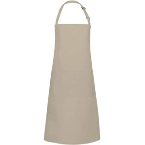 Overdimensionale Bib Schort met Zak Karlowsky Beige TU Overdimensionale Bib Schort met Zak Karlowsky Beige TU