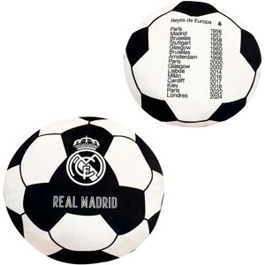 Ballonvormig Kussen Real Madrid European Kings Blanc 40 cm Ballonvormig Kussen Real Madrid European Kings Blanc 40 cm