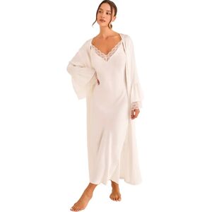 Lange badjas dames Selmark Manuela Mariage Blanc 2XL Lange badjas dames Selmark Manuela Mariage Blanc 2XL