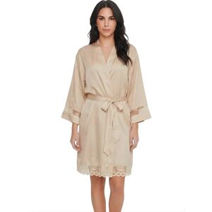 Vrouwen kamerjas Selmark Manuela Beige 2XL Vrouwen kamerjas Selmark Manuela Beige 2XL