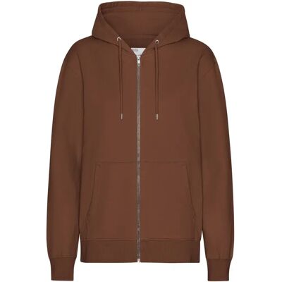 Hooded sweatshirt met rits Colorful Standard Classic Organic Cinnamon Brown Marron M Hooded sweatshirt met rits Colorful Standard Classic Organic Cinnamon Brown Marron M