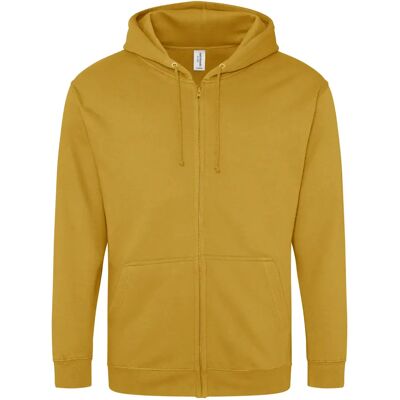 Capuchon met volledige rits Just Hoods Jaune 2XL Capuchon met volledige rits Just Hoods Jaune 2XL