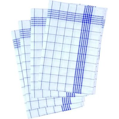 Handdoek van linnen en katoen Karlowsky (x10) Bleu 50x70 cm Handdoek van linnen en katoen Karlowsky (x10) Bleu 50x70 cm