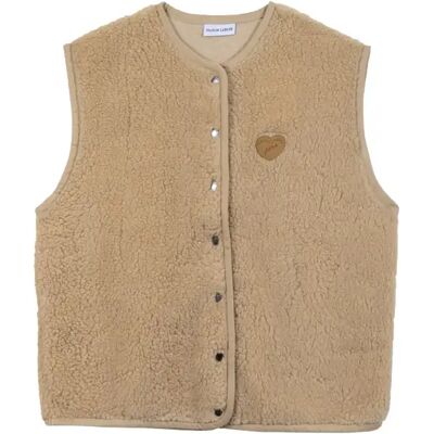 Mouwloze fleece voor dames Maison Labiche Loing Coeur Beige S Mouwloze fleece voor dames Maison Labiche Loing Coeur Beige S