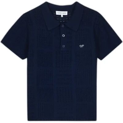 Katoenen polo Maison Labiche Savy Patch Coeur Bleu L/XL Katoenen polo Maison Labiche Savy Patch Coeur Bleu L/XL