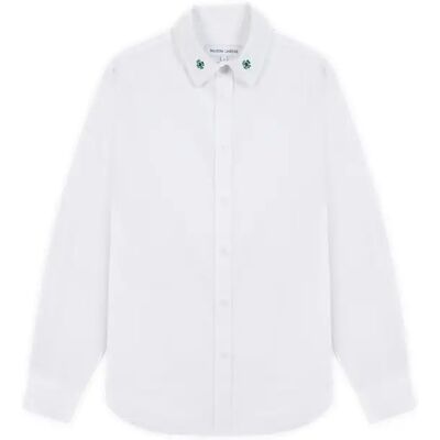 Katoenen dameshemd Maison Labiche Grisel Clover Seersucker Blanc L Katoenen dameshemd Maison Labiche Grisel Clover Seersucker Blanc L