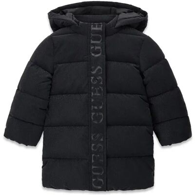 Lang gewatteerde meisjesjas met capuchon Guess Noir 4 jaar Lang gewatteerde meisjesjas met capuchon Guess Noir 4 jaar