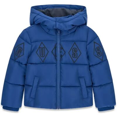 Jas met capuchon voor babyjongens Guess N6B01-W4104 Bleu 12 maanden Jas met capuchon voor babyjongens Guess N6B01-W4104 Bleu 12 maanden