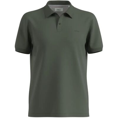 Katoenen piqué polo s.Oliver Vert 2XL lang Katoenen piqué polo s.Oliver Vert 2XL lang