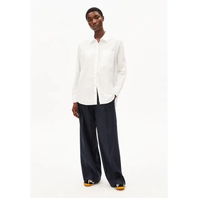 Dameshemd met lange mouwen Armedangels Loose Poplin Blanc L Dameshemd met lange mouwen Armedangels Loose Poplin Blanc L