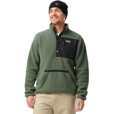 Fleece met drukknoopjes Colourwear Pile Vert XS Fleece met drukknoopjes Colourwear Pile Vert XS