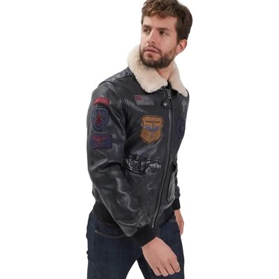 Leren luchtmacht jack Daytona 73 Mythic Noir 2XL Leren luchtmacht jack Daytona 73 Mythic Noir 2XL