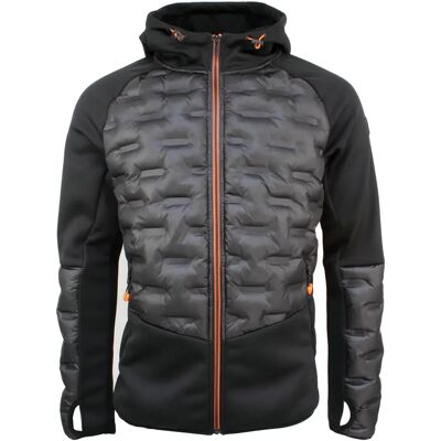 Bi-material fleece Degré Celsius Clooney Noir L Bi-material fleece Degré Celsius Clooney Noir L