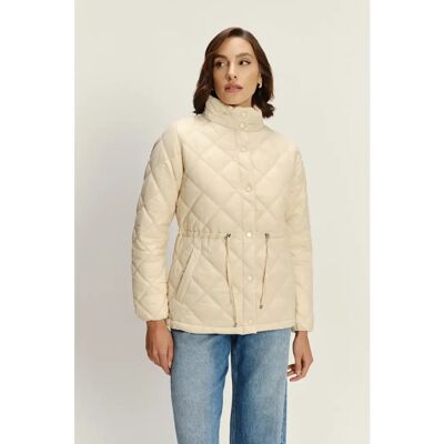 Vrouwenjas met hoge kraag Greenpoint Beige 38 Vrouwenjas met hoge kraag Greenpoint Beige 38