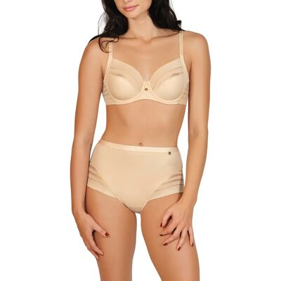 Damesslip met hoge taille Lisca Alegra Beige 48 Damesslip met hoge taille Lisca Alegra Beige 48