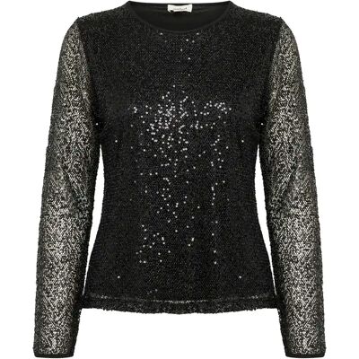 Vrouwenblouse Soaked in Luxury Adea Noir L Vrouwenblouse Soaked in Luxury Adea Noir L