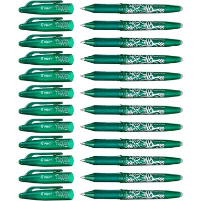 Set van 12 balpennen BIC Pilot Frixion Groen TU Set van 12 balpennen BIC Pilot Frixion Groen TU
