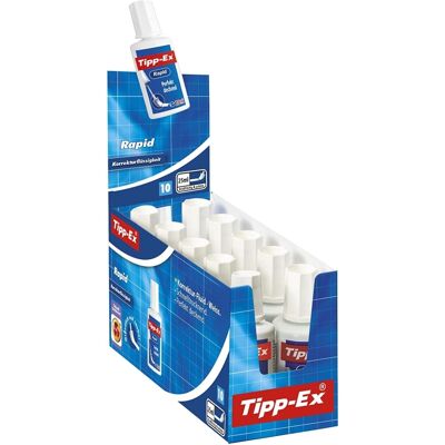 Set van 10 vloeibare correctors BIC Tipp-Ex 20 ml Wit TU Set van 10 vloeibare correctors BIC Tipp-Ex 20 ml Wit TU