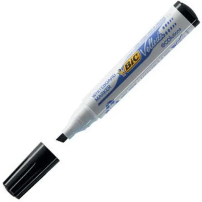 Set van 12 leisteenmarkers met reflecterende punten BIC Eco Noir TU Set van 12 leisteenmarkers met reflecterende punten BIC Eco Noir TU