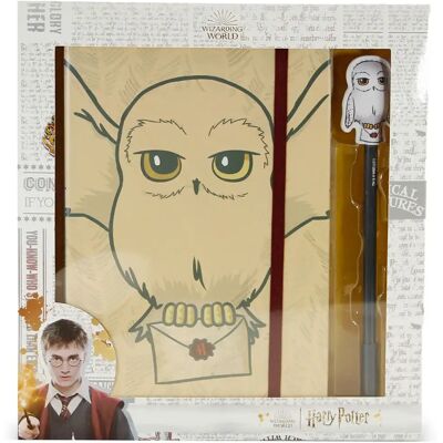Dagboek en pen Karactermania Harry Potter Hedwige Beige TU Dagboek en pen Karactermania Harry Potter Hedwige Beige TU