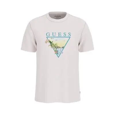T-shirt Guess Sunset Triangle Noir M T-shirt Guess Sunset Triangle Noir M