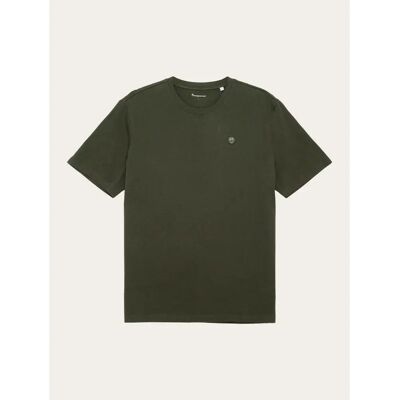 Badge T-shirt KnowledgeCotton Apparel Loke Vert XS Badge T-shirt KnowledgeCotton Apparel Loke Vert XS