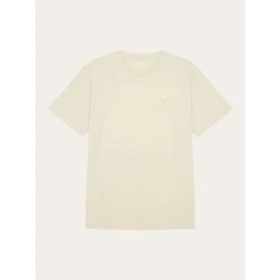 Badge T-shirt KnowledgeCotton Apparel Loke Beige M Badge T-shirt KnowledgeCotton Apparel Loke Beige M