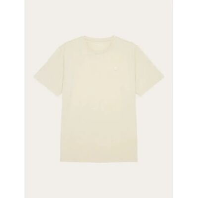 Badge T-shirt KnowledgeCotton Apparel Loke Beige M Badge T-shirt KnowledgeCotton Apparel Loke Beige M