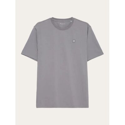 Badge T-shirt KnowledgeCotton Apparel Loke Gris L Badge T-shirt KnowledgeCotton Apparel Loke Gris L