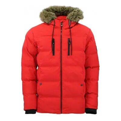 Peak Mountain Canory Rode Lange Mouwen Parka - Parka Peak Mountain Canory Rode Lange Mouwen Parka - Parka