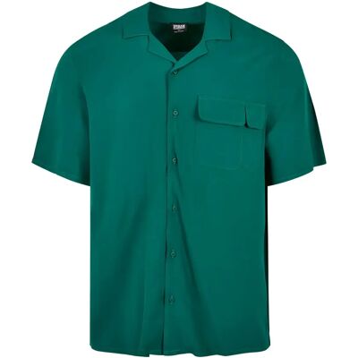 Overhemd met korte mouwen Urban Classics Viscose Camp Vert M Overhemd met korte mouwen Urban Classics Viscose Camp Vert M