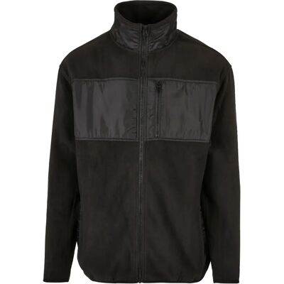 Fleece Urban Classics Patched Micro Noir M Fleece Urban Classics Patched Micro Noir M