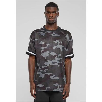 Oversized gebreid T-shirt Urban Classics AOP Noir M Oversized gebreid T-shirt Urban Classics AOP Noir M