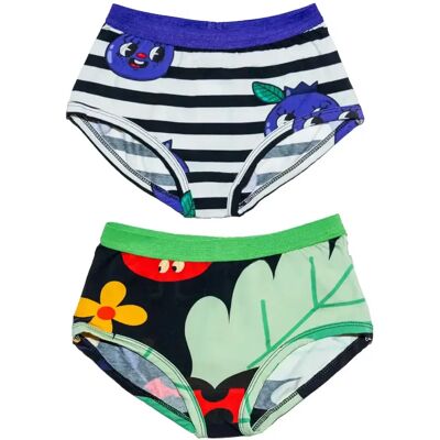 Slipjes voor babymeisjes Raspberry Republic (x2) Blanc 46/49 Slipjes voor babymeisjes Raspberry Republic (x2) Blanc 46/49